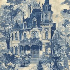 Схема вышивки «Vintage house 1»