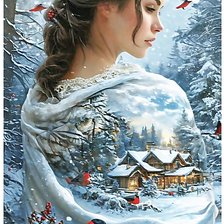 Схема вышивки «Госпожа Метелица»