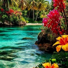 Схема вышивки «Райский уголок»