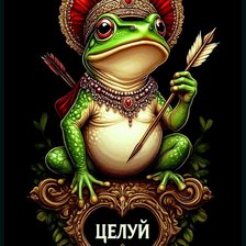 Схема вышивки «Лягушка»