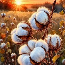 Схема вышивки «Хлопковые поля»