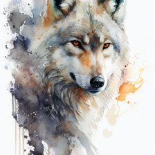 Схема вышивки «волк»