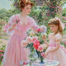 Схема вышивки «Розы»