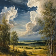 Схема вышивки «Дорога вдаль»