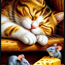 Схема вышивки «Кошки»