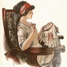 Схема вышивки «Рукодельница. Вышивальщица.»