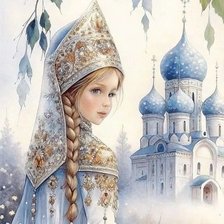 Схема вышивки «Русская красота»