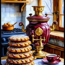 Схема вышивки «Кухня»