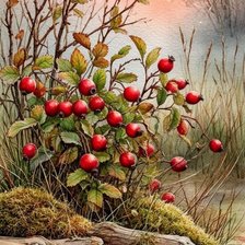 Схема вышивки «Боярышник»