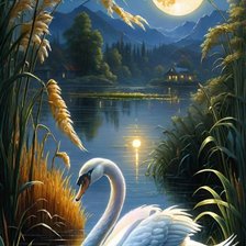 Схема вышивки «thien nga»