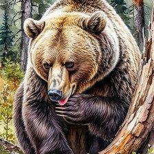 Схема вышивки «Косолапый»