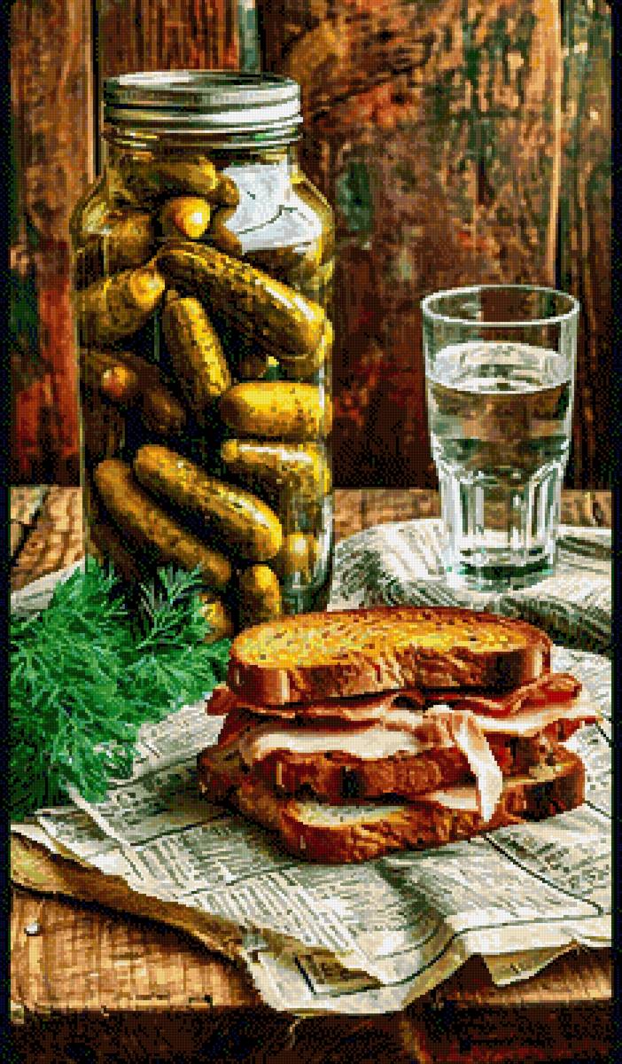 Стакан - огурчики - предпросмотр