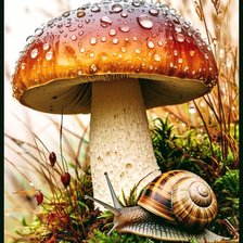 Схема вышивки «Гриб»