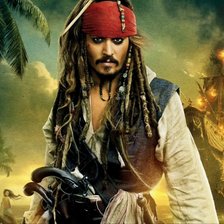 Схема вышивки «Капитан Джек Воробей 2 (меньше цветов)»