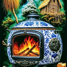 Схема вышивки «Избушка»