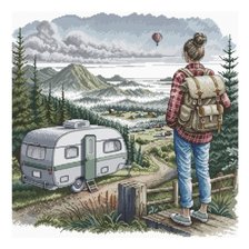 Схема вышивки «Девушка»