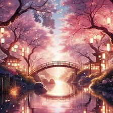 Схема вышивки «Мост»