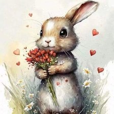 Схема вышивки «Зайка»