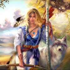 Схема вышивки «Лучница»