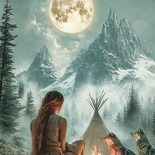 Схема вышивки «У костра»