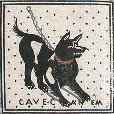 Схема вышивки «Cave Canem»