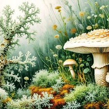 Схема вышивки «Лес»