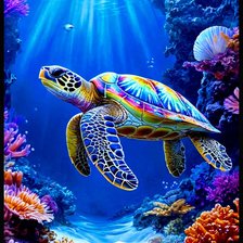 Схема вышивки «Море»