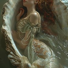 Схема вышивки «Морская нимфа»