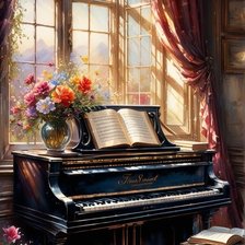 Схема вышивки «Фортепиано»