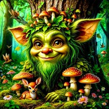 Схема вышивки «Лес»