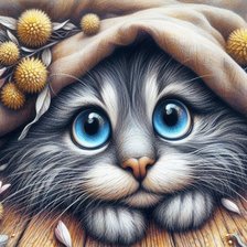 Схема вышивки «кошки»