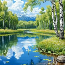 Схема вышивки «природа»