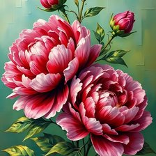 Схема вышивки «цветы»