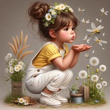 Схема вышивки «Девочка»