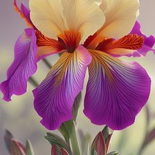 Схема вышивки «Ирис»