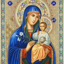 Схема вышивки «Икона Неувядаемый цвет»