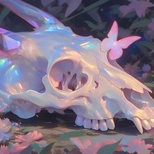 Схема вышивки «Череп»