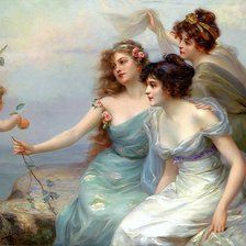 Схема вышивки «Cele trei Gratii»