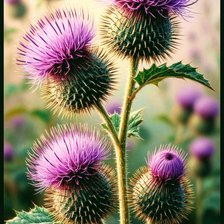 Схема вышивки «Репей»