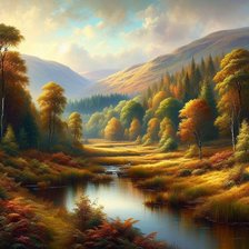 Схема вышивки «тихая осень»