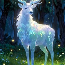 Схема вышивки «олень»