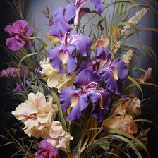 Схема вышивки «Ирисы»