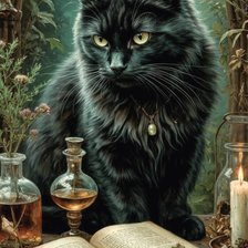 Схема вышивки «Кот»