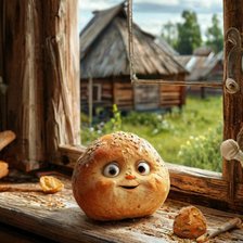 Схема вышивки «Колобок»