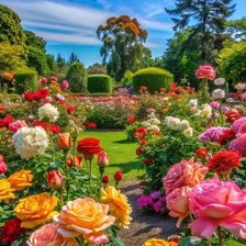 Схема вышивки «Розовый сад»