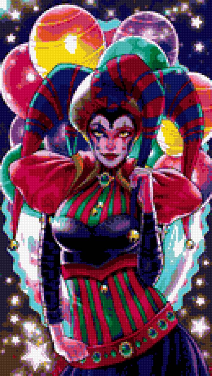 арлекин - арлекин, фентези, цвет - предпросмотр