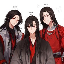 Схема вышивки «персонажи новелл Мосян Тунсю»