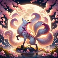 Схема вышивки «Девятихвостый лис»