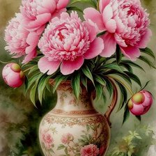 Схема вышивки «Bujori»