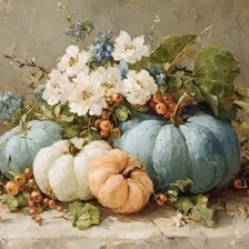 Blue pumpkins